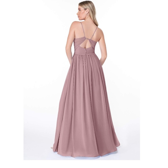 Azazie Cora Dusty Rose Bridesmaid Dress - Picture 3 of 11